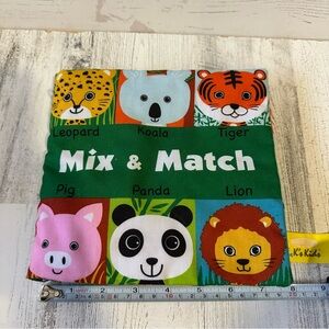Melissa & Doug K's Kids Mix & Match Soft Activity Cloth Book